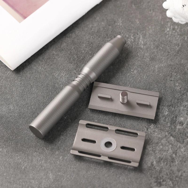 Rasoir de sécurité léger YAQI Ghost Titanium