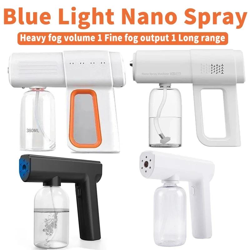 Pulvérisateur de lumière bleue Nano pour barbier, sans fil, USB, désinfectant électrique, pistolet d