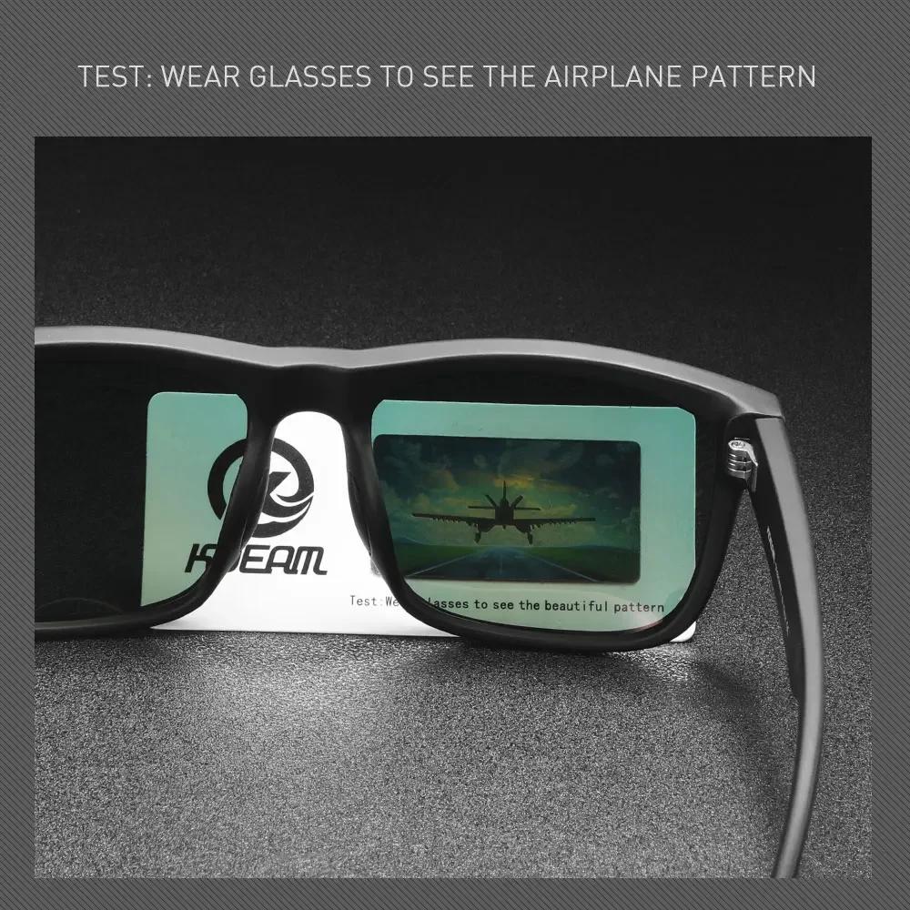 Nouvelles Lunettes de Soleil Polarisées KDEAM 2025 pour Hommes, Monture Blanche, Protection UV400, V