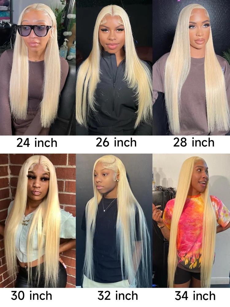 Tissage en lot brésilien Remy naturel lisse blond miel 613, extensions de cheveux, 8 - 40 pouces, ac