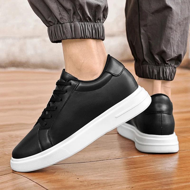Nouveaux hommes baskets ascenseur chaussures rehaussant la hauteur augmenter semelle intérieure 6-10