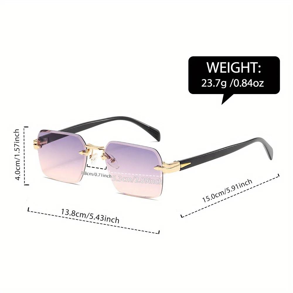 Lunettes de soleil classiques unisexes à la mode, sans cadre, tendance, pour Costume de vacances, me