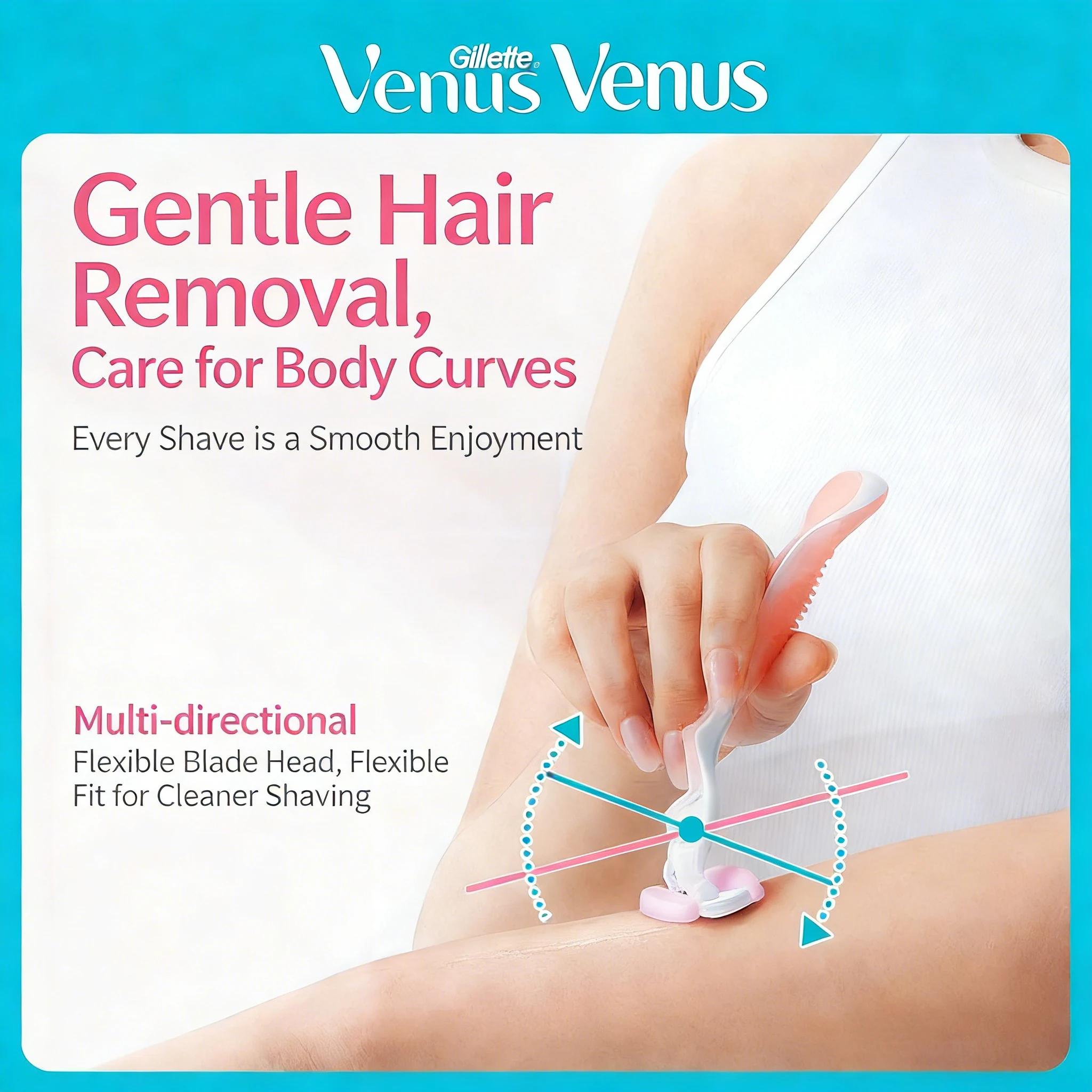 Lames de rasoir Gillette Venus ComfortGlide au thé blanc pour femmes, recharges de rasoir à 3 lames,
