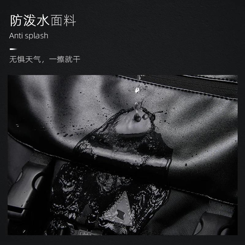 Grand sac à bandoulière étanche pour hommes, sacs de messager, sacs multicouches, conception antivol