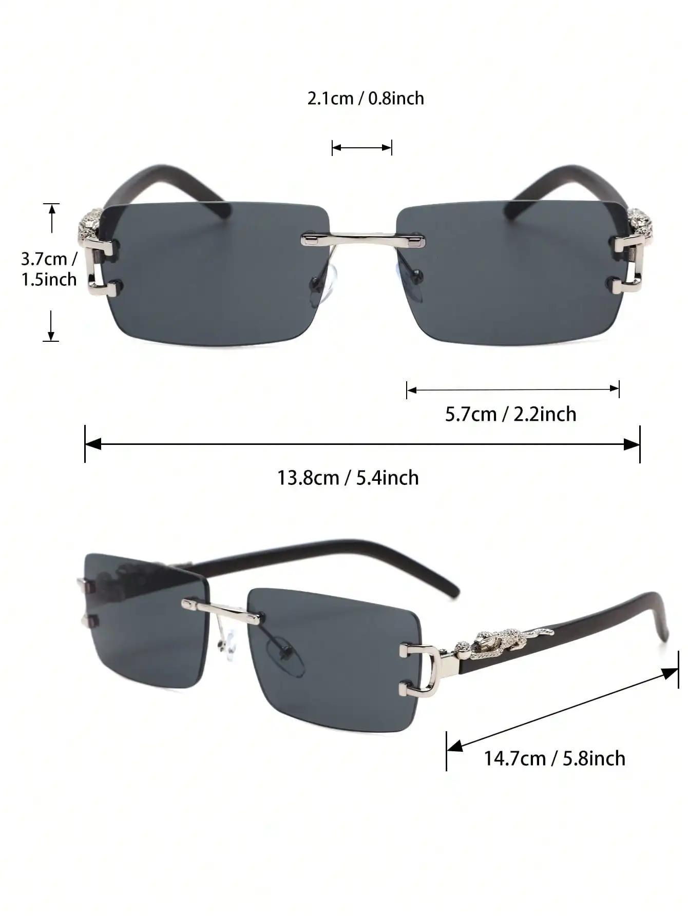 Lunettes de soleil unisexes classiques à monture carrée, en métal, à la mode, pour cyclisme en plein