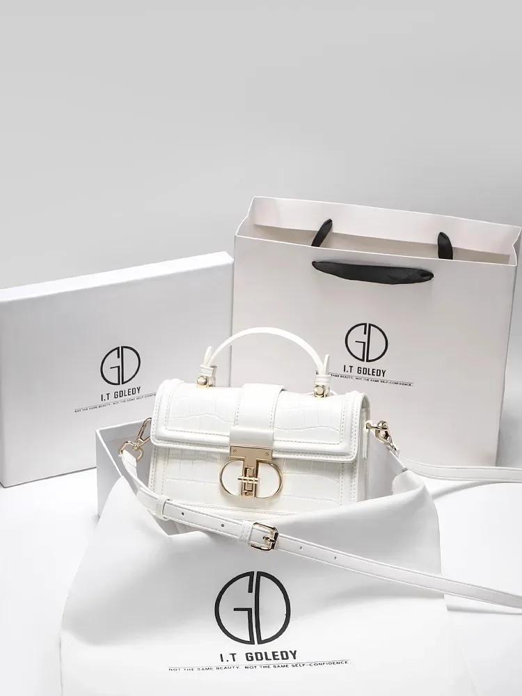 Sacs de créateurs de luxe avec cuir imprimé Alligator de haute qualité et sac à bandoulière Portable