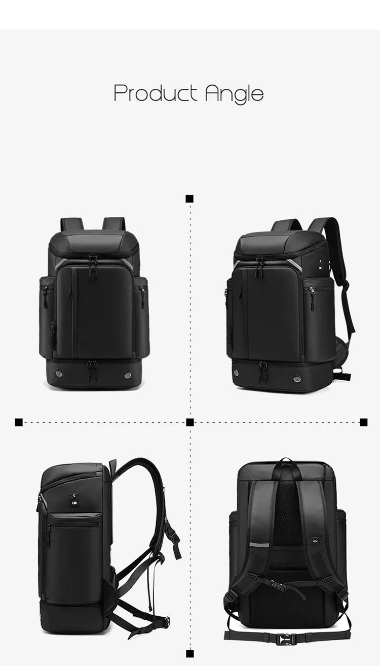 Sac à dos de voyage pour hommes, grande capacité, trekking, Business, 17 pouces, pour ordinateur por