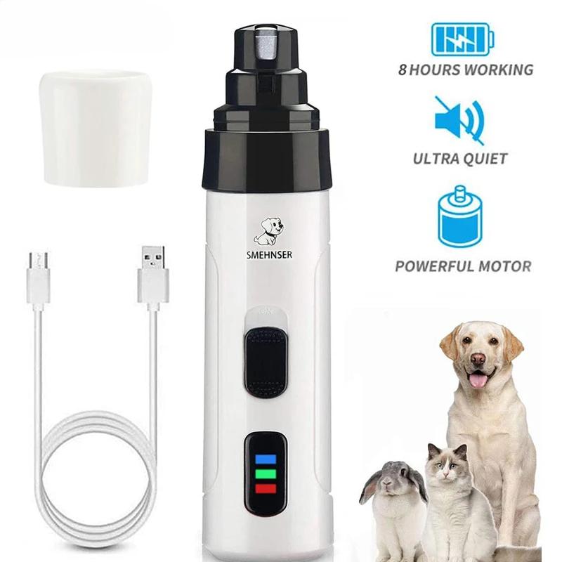 Broyeur à Ongles Électrique Indolore Rechargeable par USB, Coupe-Ongles Silencieux pour Chien et Cha