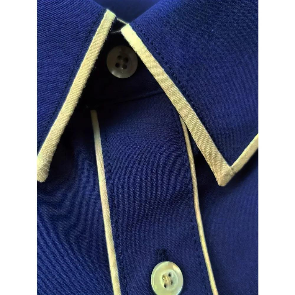 2025 nouveaux hommes Patchwork chemise mode luxe à manches longues intelligent décontracté quatre sa
