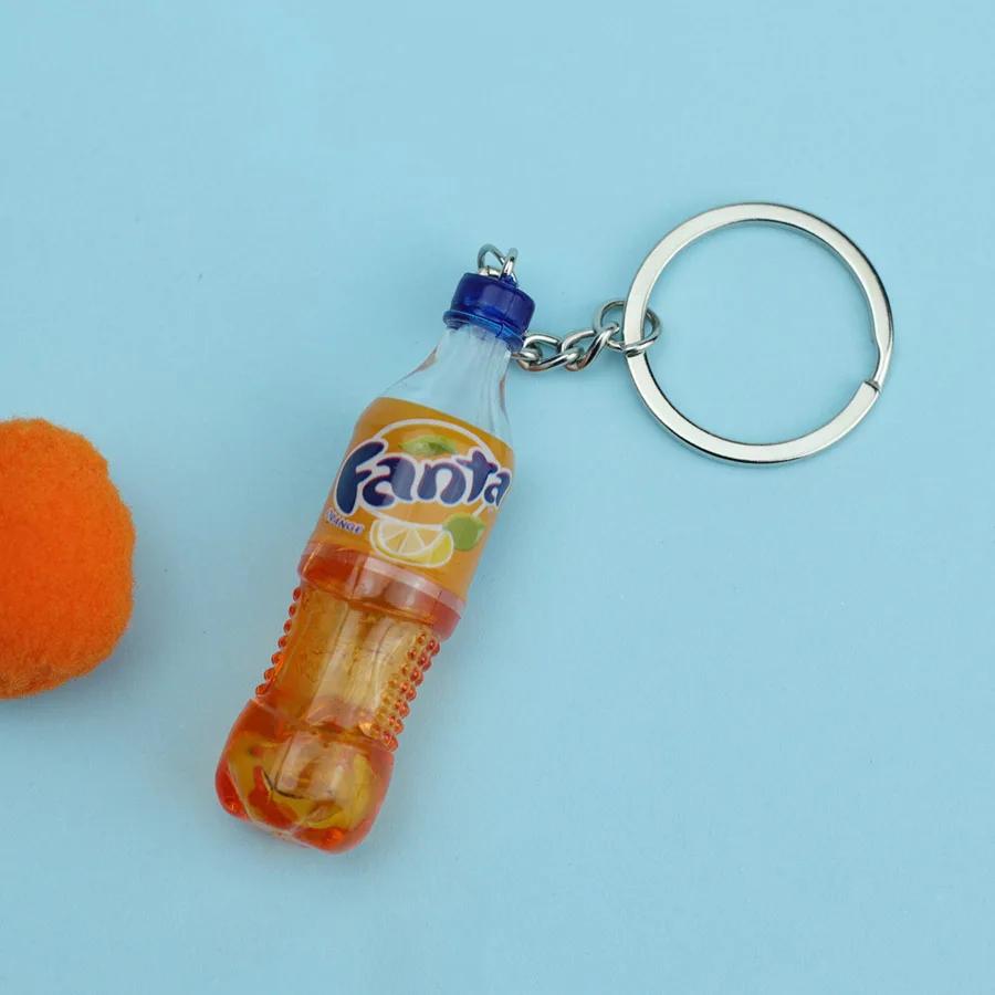 Porte-clés bouteille de boisson créatif, accessoires pour vêtements unisexe, 5 Styles miniatures, bi