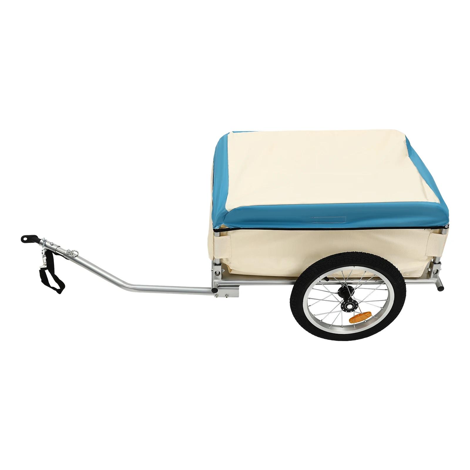 Remorque pour vélo | Chariot de transport pour vélo de 50 kg/110 lb avec housse imperméable, compa