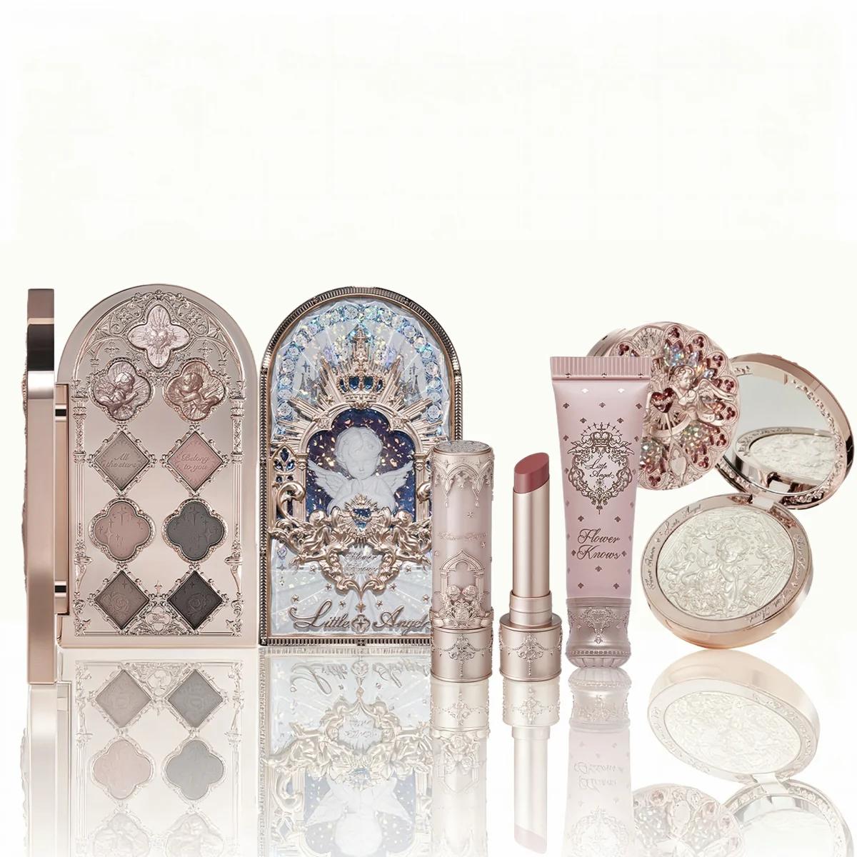 Ensemble de maquillage pour femmes Flower Knows Little Angel - Fard à paupières pigmenté longue duré