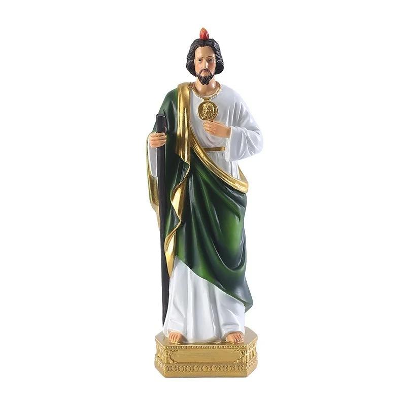 Statue de saint-Juda 8 pouces, 1 pièce, béquilles, décorations de salle, Collection de cadeaux relig