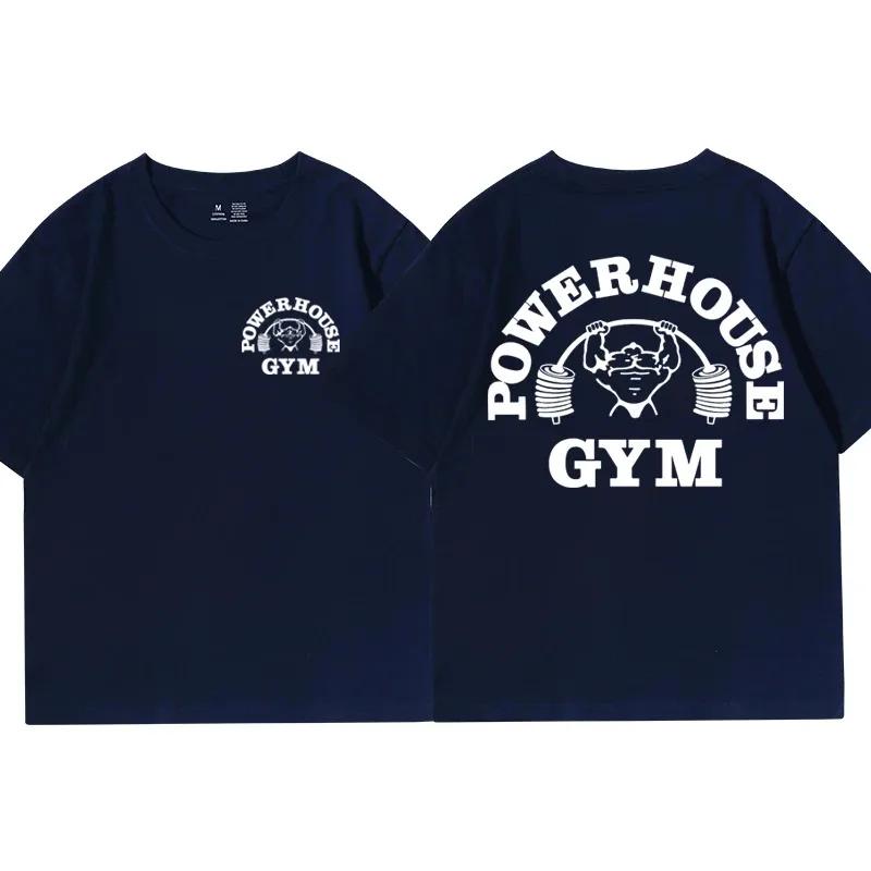 T-shirt graphique Powerhouse Fitness pour femmes et hommes, un T-shirt surdimensionné intéressant à