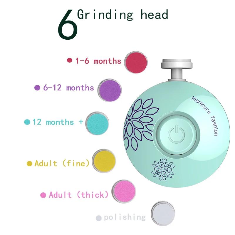 Coupe-ongles électrique pour bébé, outil de polissage des ongles pour enfant, ciseaux de manucure po
