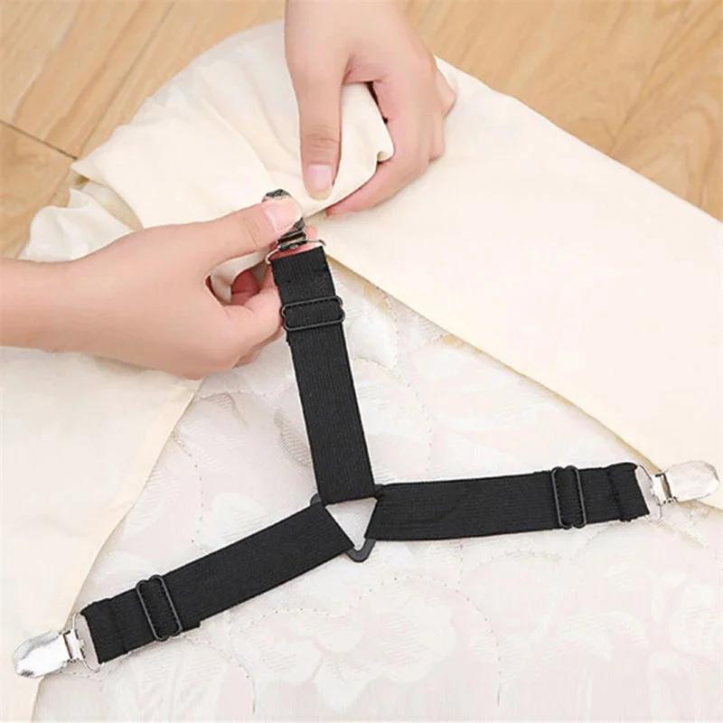Sangles de drap de lit, attaches élastiques réglables, supports de draps pour housse de matelas, dra