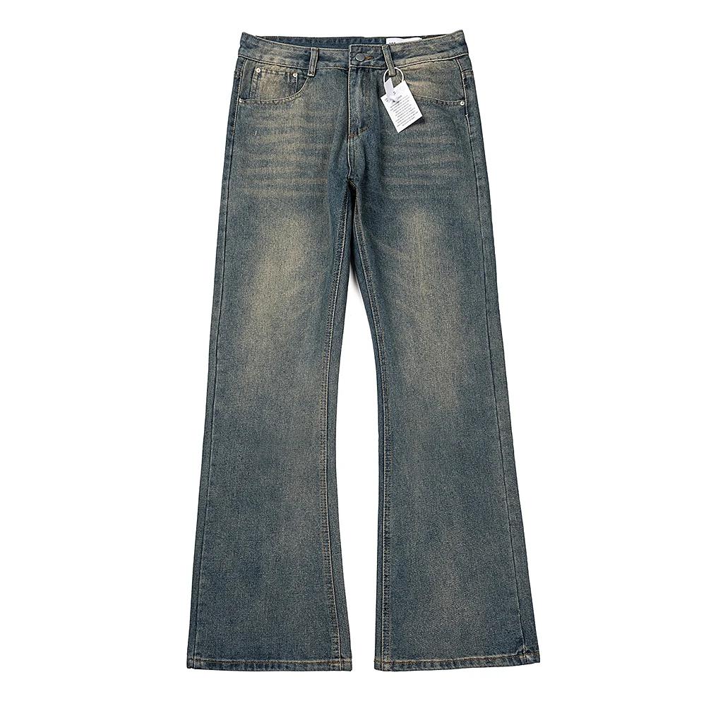 Jeans baggy droits High Street pour hommes, pantalons en denim vintage, jeans décontractés, Cleanfit