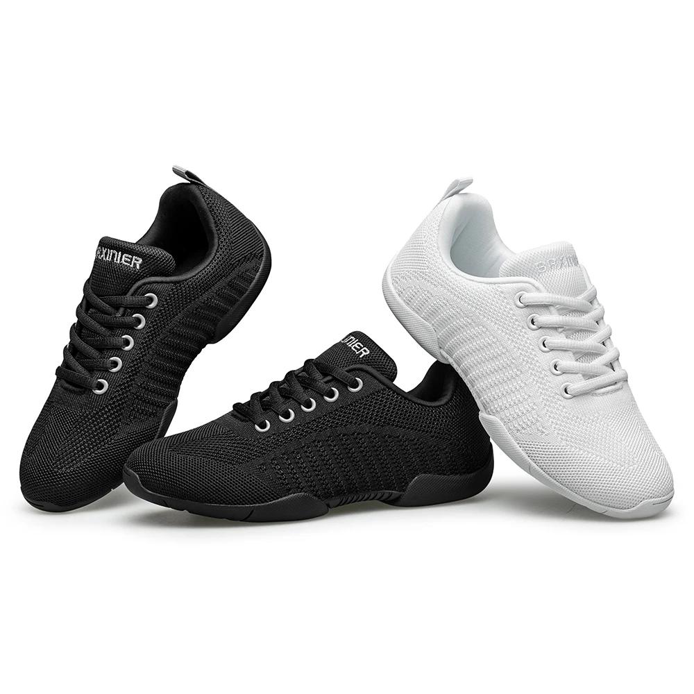 BAXIN16-Girls Cheer Shoes for Women, White Cheerleading Dance Sneakers, Youth Shool, Walking Shoes,
