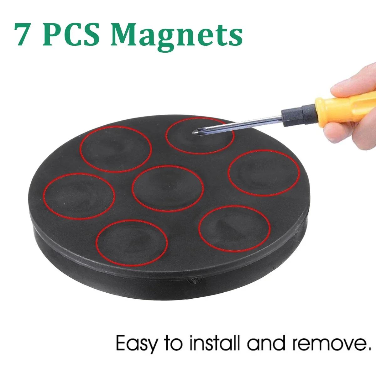 10 pièces 66MM M8 boulon Base magnétique support de montage pince LED support de barre lumineuse de