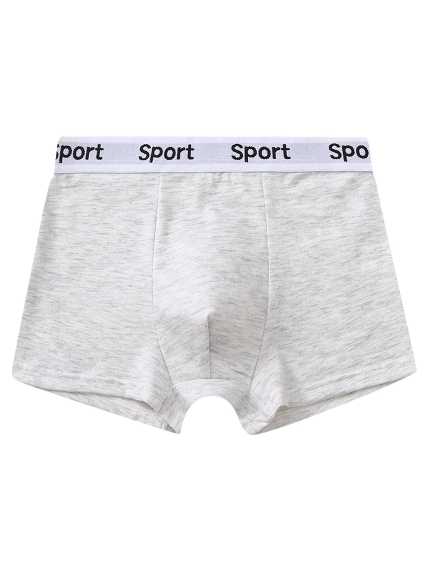 Sous-vêtements garçons 8-14 ans 7 pièces boxer coton respirant - Coloris unis extensibles