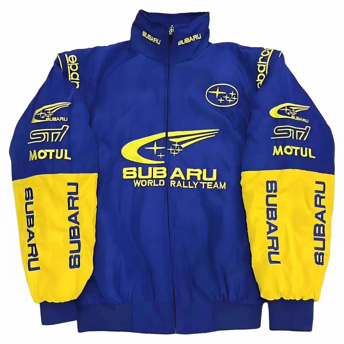 Combinaison de course brodée Subaru F1 sport, veste de cyclisme en plein air à manches longues, vest