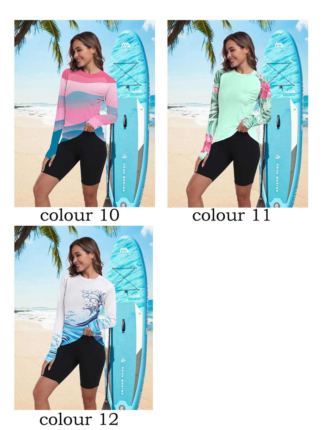 Chemises Solaires à Manches sulfpour Femme, Protection UV, Rash Guard, observateur, vaccage Rapide,