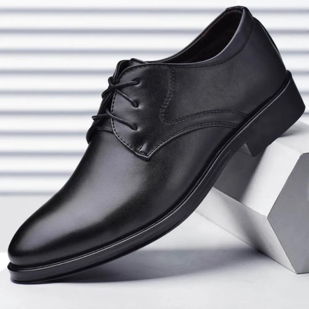 Chaussures Oxford classiques pour hommes, décontractées, habillées, formelles, à lacets, pour affair