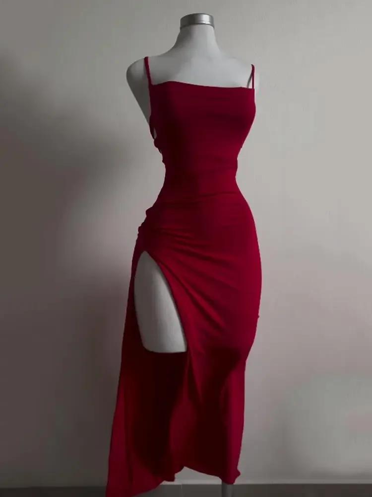 Robe d'été explosive à bretelles licou, haute sensibilité, sac Spice Girl, robe de hanche, nouvelle