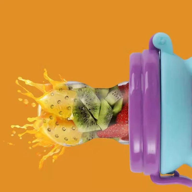 Anneau de dentition en silicone pour bébé, biberon, fruits, mangeoire pour nouveau-né, aliments frai