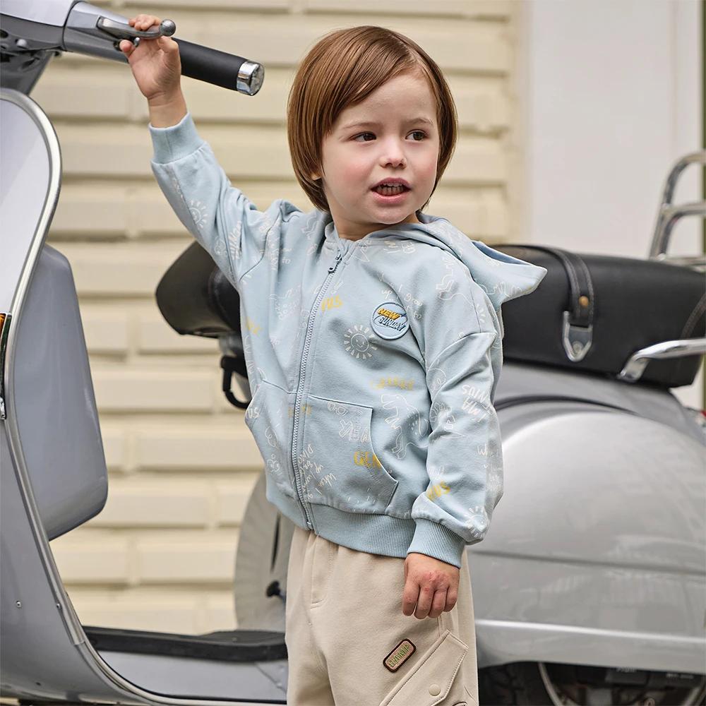 Vestes à capuche pour enfants Dave Bella, automne printemps, vêtements pour garçons, mode enfant, ve