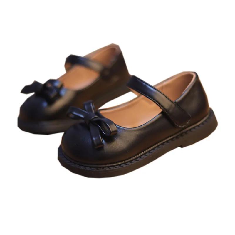 Petites filles chaussures printemps automne enfants chaussures en cuir PU souple pour fille école Ma