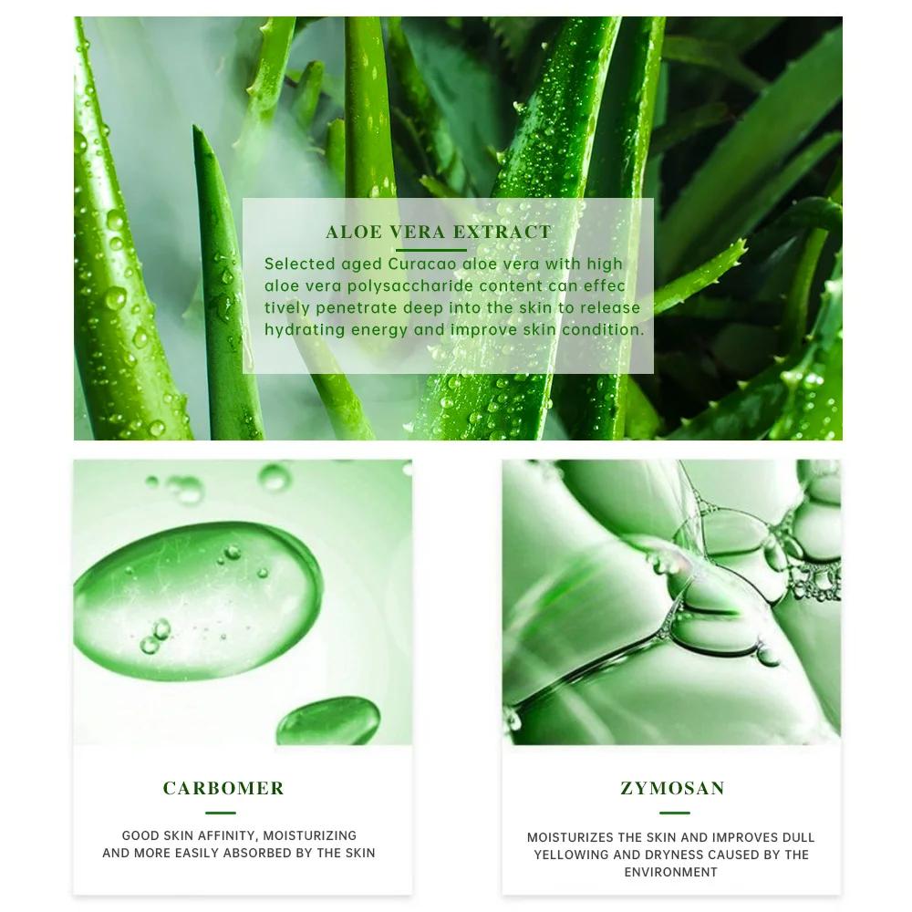 Gel hydratant à l'aloe Vera, soin rafraîchissant, Non collant, crème pour le visage, sans lavage, no