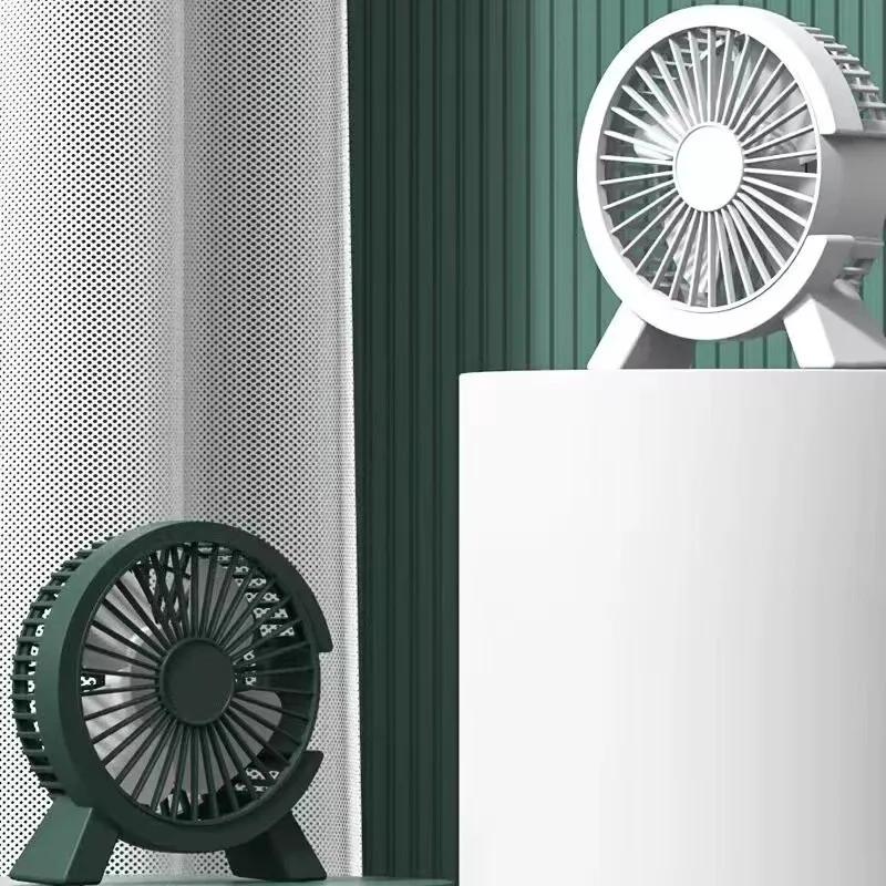 Vie de la batterie ultra silencieuse du petit ventilateur sur le bureau du bureau ; ventilateur enfi