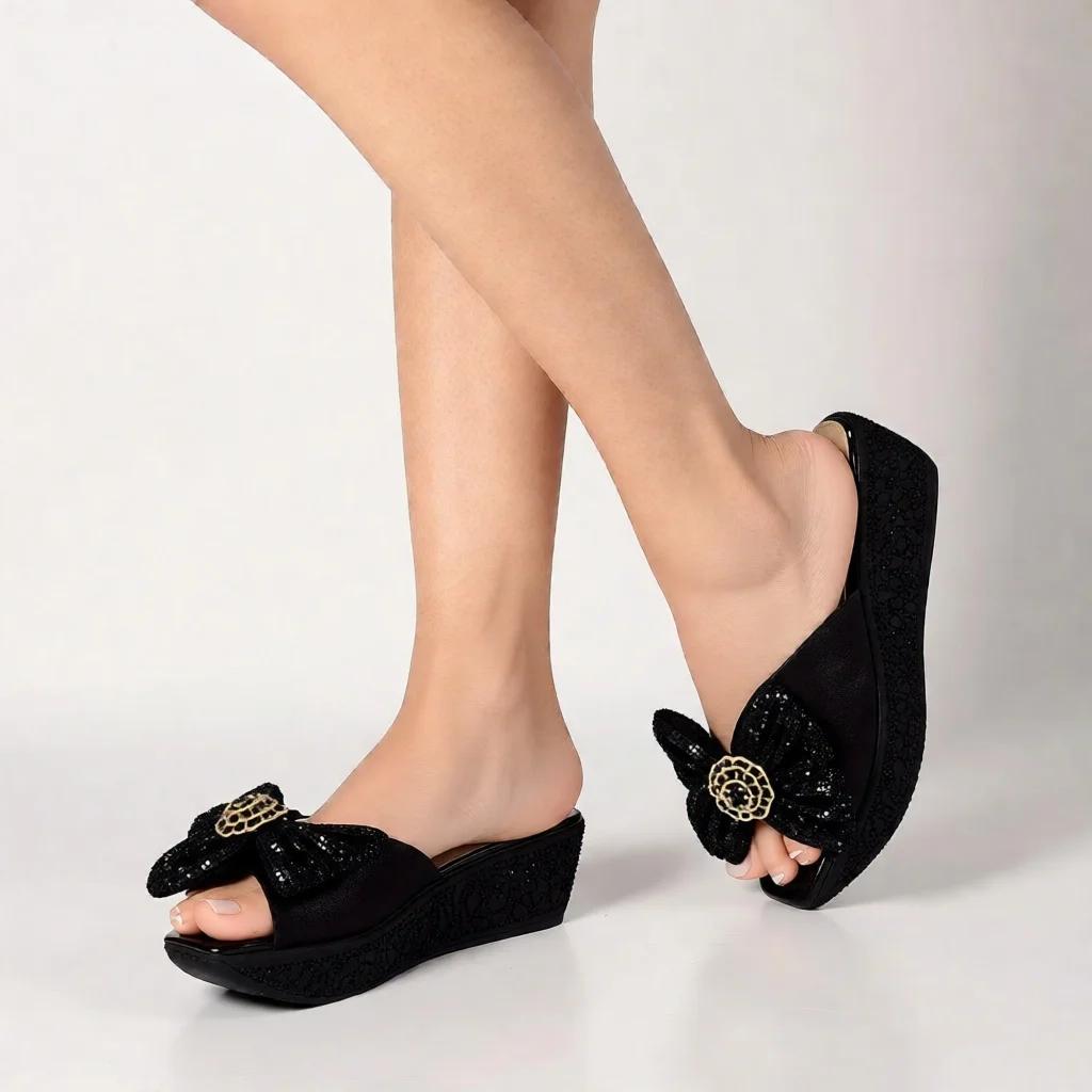 Dernier design – Chaussures de luxe à fleurs pour femmes, escarpins de soirée nigériens à talons hau