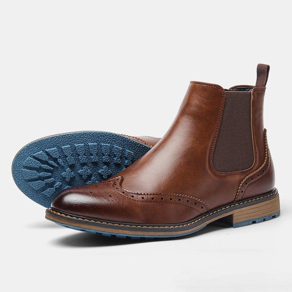 Bottes Chelsea pour hommes 2026, bottes en cuir confortables, tendance et de marque