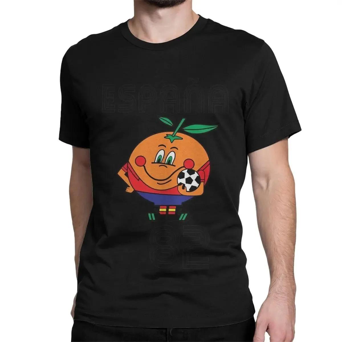 Naranjito T-shirt homme haute qualité col rond espagne 82 mascotte espagnole 1982 Football T-shirt h