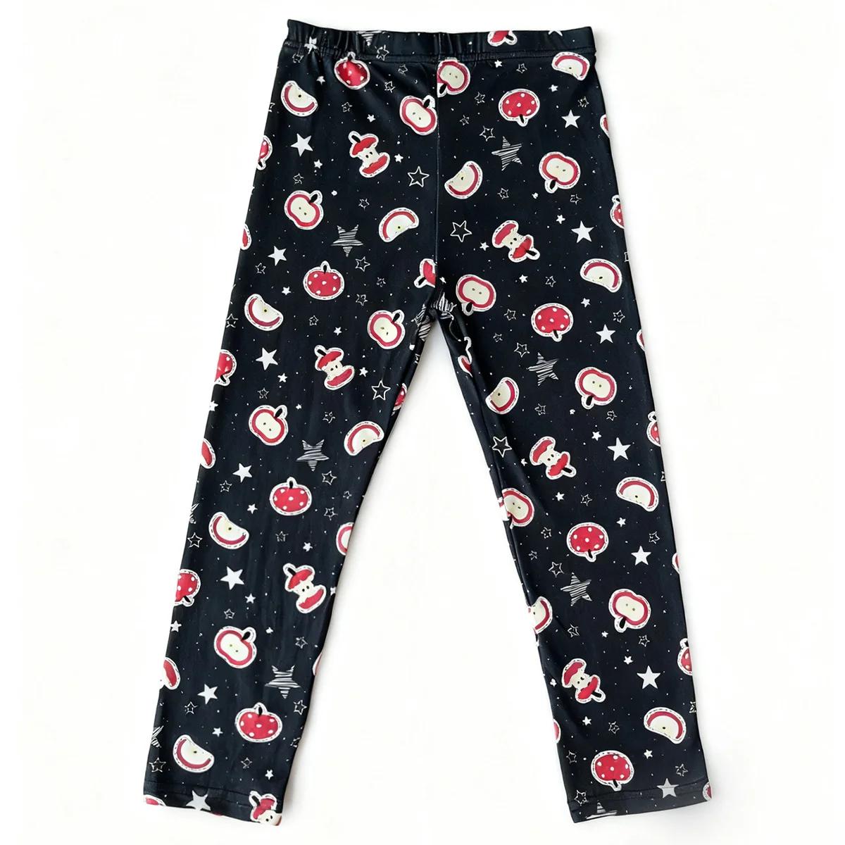 Lot aléatoire de 5 leggings imprimés pour filles pour le printemps, l'automne et le début de l'hiver