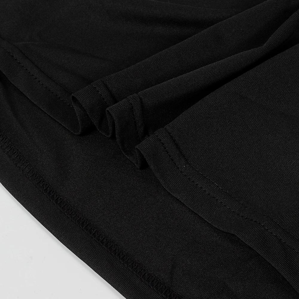T-shirt moulant de sport de musculation pour hommes, col roulé à Compression, manches courtes, gymna