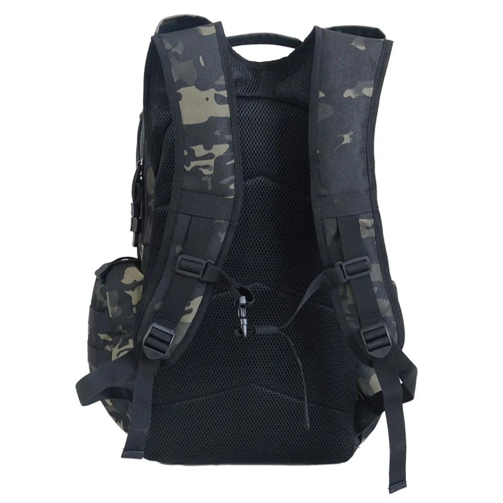 Sac à dos de randonnée et de camping extérieur 45L grande capacité, sac à dos tactique camouflage pl