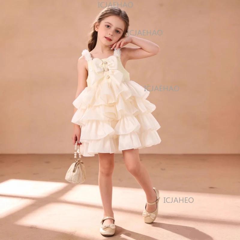 Robe de Princesse Bébé 2026, Robe sans Manches pour Enfants Filles, Costume d'Été, Nouvelle Jupe Tut