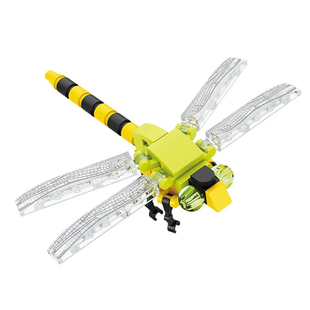 Moc insecte modèle Animal abeille fourmi papillon Cricket sauterelle ensemble blocs de construction