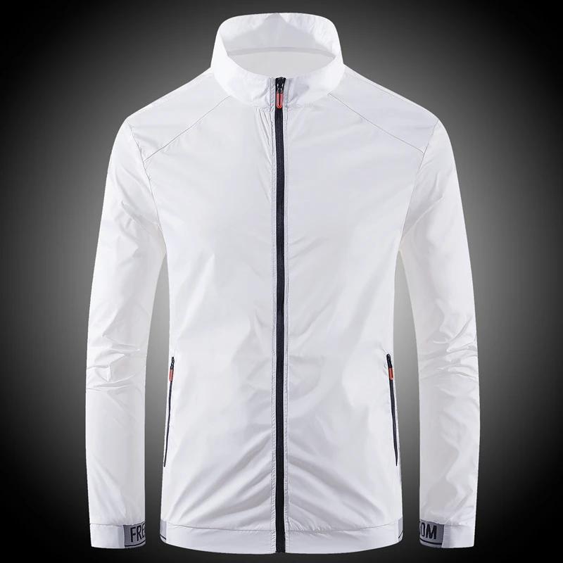Vêtements de protection solaire pour hommes, ultra-fin, respirant, en soie glacée, tendance, résista