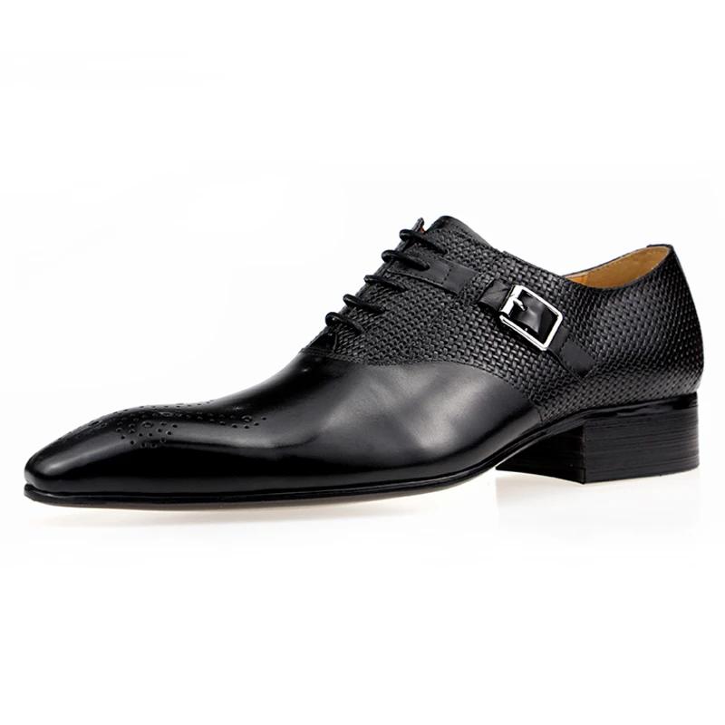 Chaussures formelles en cuir véritable pour hommes, mode Zapato Social, robe de mariée, mocassins im