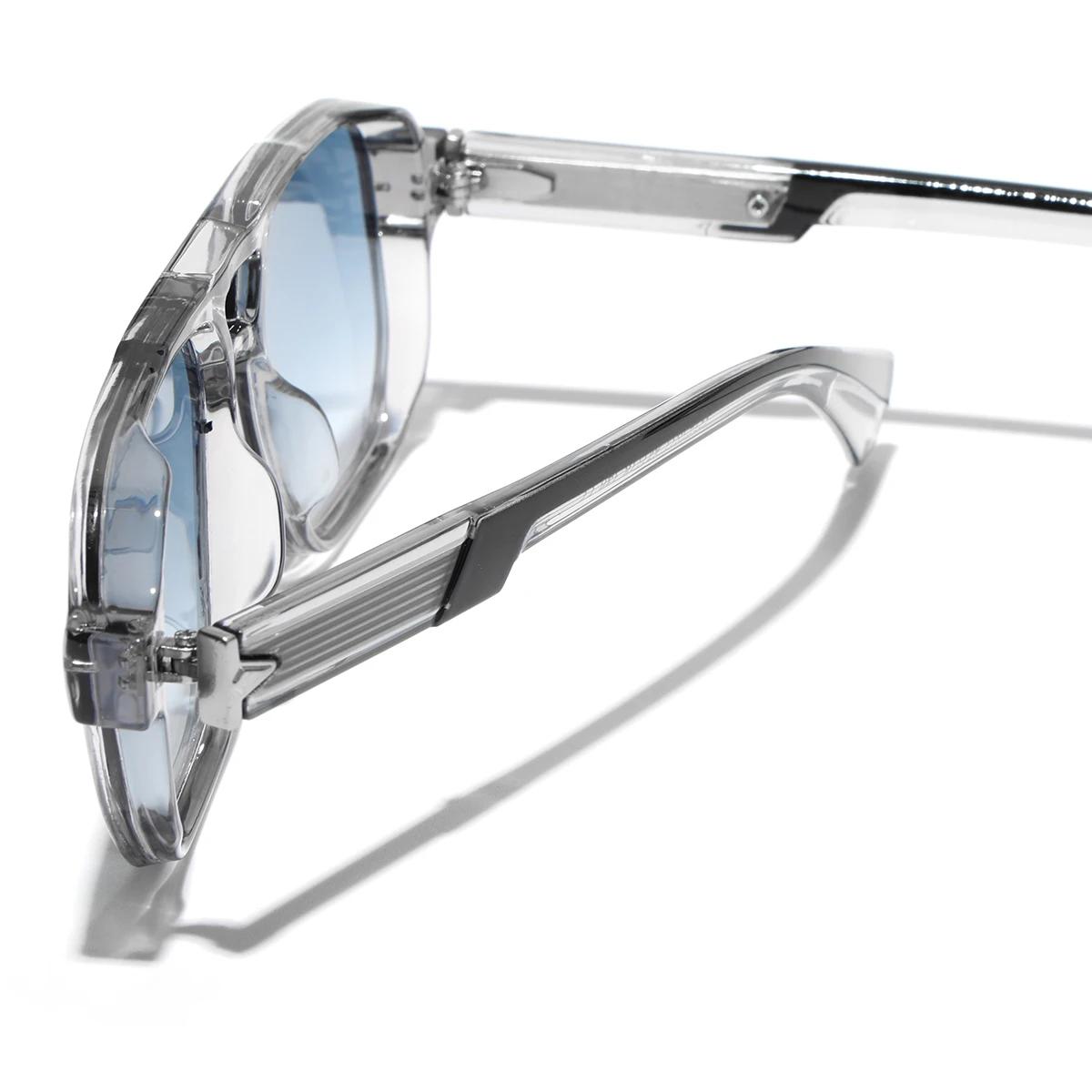 Lunettes de soleil rétro 2026 à monture transparente pour hommes et femmes, marque de luxe, protecti