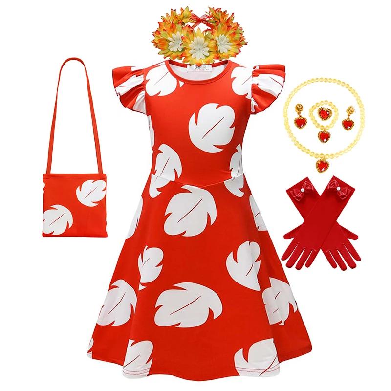 Enfant Lilo et Stitch série télévisée animée Costume jouer habiller 2025 Hawaii Style Lilo Robe Todl