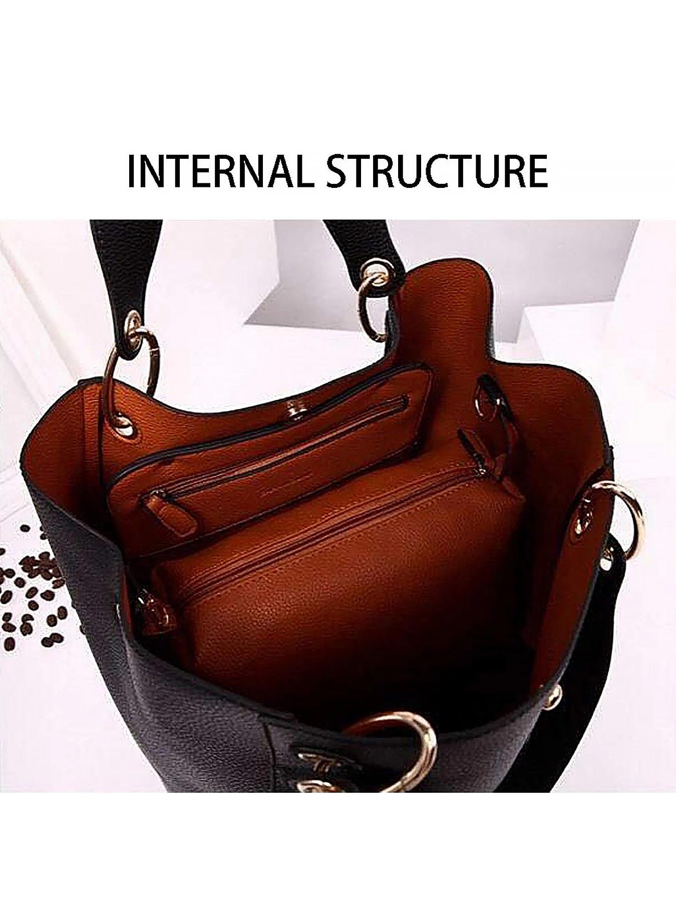 Pahajim sacs à main pour femmes grand sac fourre-tout en cuir PU sacs à main imperméables sac à band