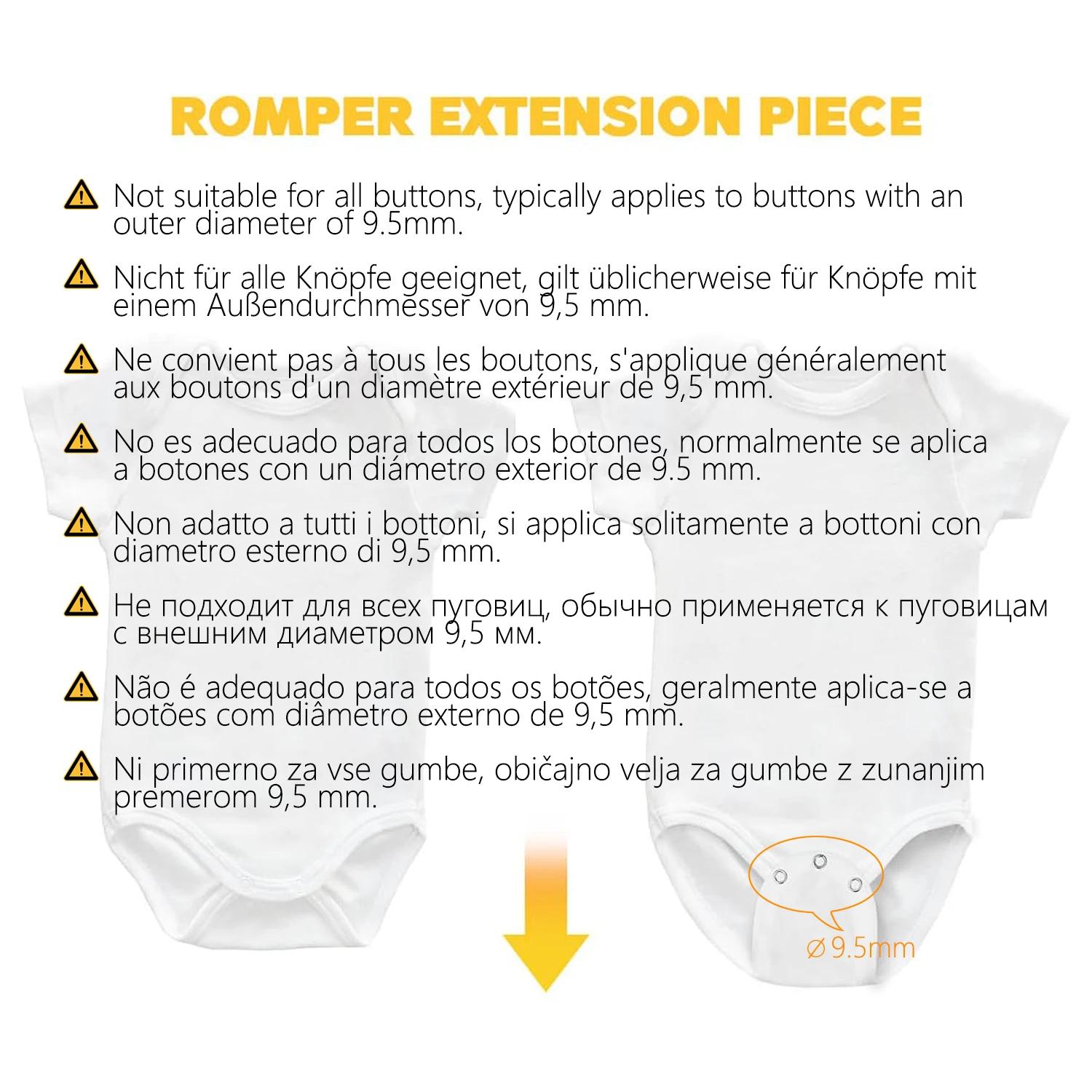 2/4/6/8/10 pièces extension de body pour bébé pour bébé garçons filles enfants barboteuse entrejambe