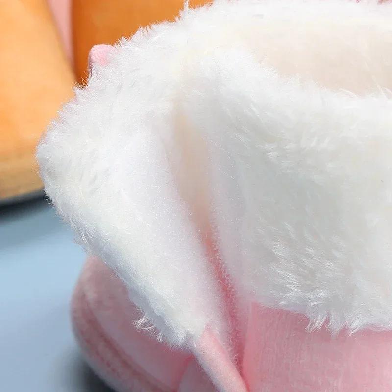 Nouvelle mode chaussures confortables nouveau-né bébé filles garçons chaussons souples solide pompon