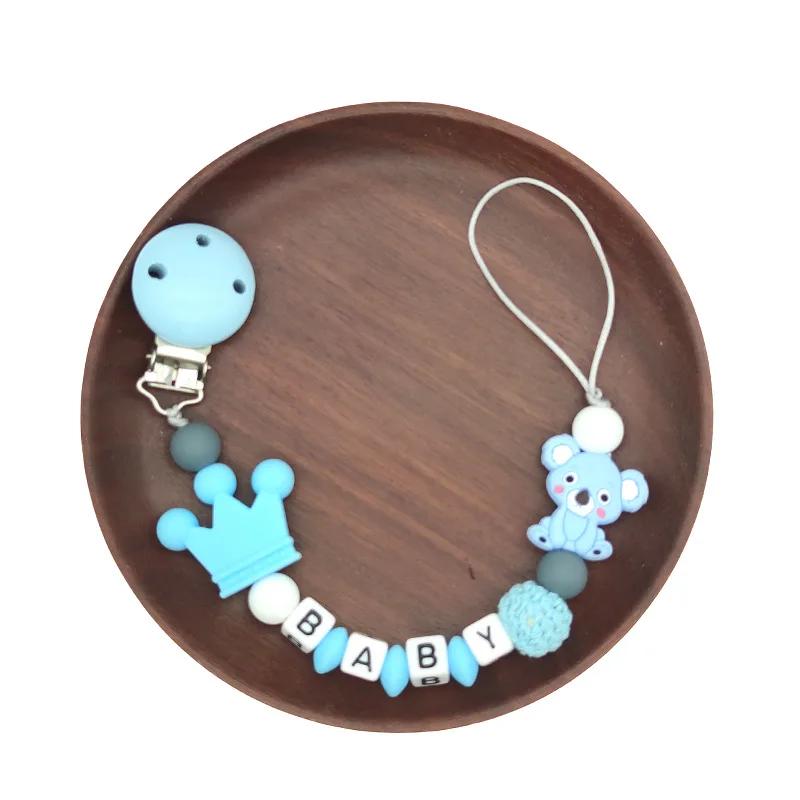 Attache-sucette factice en bois pour bébé, en Silicone fait à la main, chaîne de dentition sûre, ann