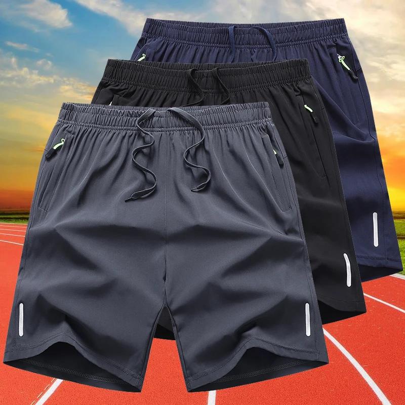 Short à séchage rapide pour hommes, pantalon court fin d'été, course à pied, bas de sport, Fitness,